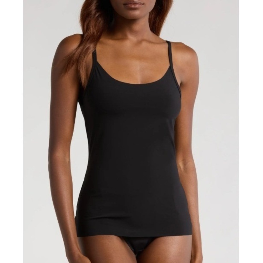NWOT NORDSTROM Everyday Invisible Edge Camisole Black Women Size XS Layer Basic